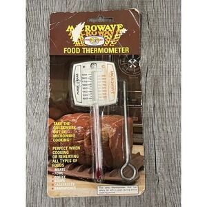 Vintage Microwave Food Thermometer Nordic Ware Kitchen Gadget NIP Leave In Oven